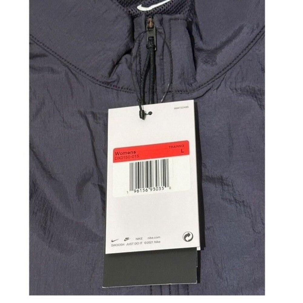 Nike Training City‎ Ready Repel Navy Short Sleeve Jacket Vest Women's Large NEW - Picture 9 of 13